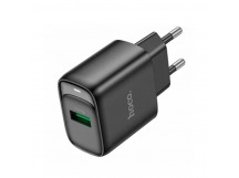 СЗУ с выходом USB Hoco C140A (18W/QC3.0/1USB/кабель Type-C) черное