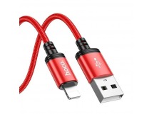 Кабель USB - Apple lightning Hoco X89 Wind (повр. уп.) 100см 2,4A  (red) (235976)