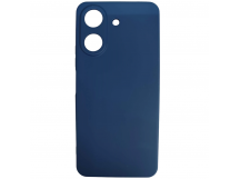 Чехол силиконовый Xiaomi Redmi 13/13C/Poco C65 Silicone Cover без лого темно-синий