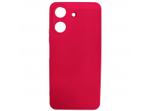 Чехол силиконовый Xiaomi Redmi 13/13C/Poco C65 Silicone Cover без лого фуксия