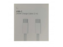 Кабель Type-C - Type-C AP (240W/2m/текстиль) белый C