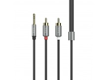 Кабель AUX 3,5 мм Jack - RCA Hoco UPA-10 Серебро