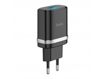 Адаптер Сетевой Hoco C12Q QC3.0 (повр.уп) USB 3A/18W (black) (236299)