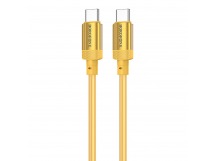 Кабель Type-C - Type-C Borofone BX108 PD 60W 100см 3A  (gold) (234666)