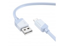 Кабель USB - micro USB Borofone BX107 12W 100см 2,4A  (blue) (234646)