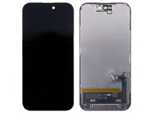 Дисплей для iPhone 15 (A3090) в сборе с тачскрином Черный - (Soft OLED, Full HD) (площадка под IC)
