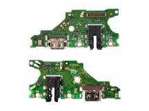 Шлейф (плата) для Huawei Mate 20 Lite (SNE-LX1) + системный разъем + микрофон (100% components)