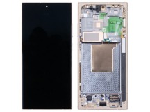 Дисплей для Samsung Galaxy S24 Ultra (S928B) модуль с рамкой Желтый - OR (SP)