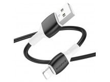 Кабель USB - Apple lightning Borofone BX84 (повр. уп.) 100см 2,4A  (black) (236442)