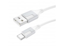 Кабель USB - Type-C Borofone BX101 Creator (повр. уп.) 100см 3A  (white) (236704)