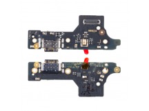 Шлейф для Xiaomi Redmi 12 4G (23053RN02Y) плата системный разъем/микрофон - Премиум
