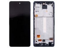 Дисплей для Samsung Galaxy A52/A52 5G/A52s 5G (A525F/A526B/A528B) модуль с рамкой Фиолетовый - (OLED) (Full Size)