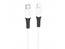 Кабель Type-C - Apple lightning Hoco X82 (повр.уп) 100см 3A  (white) (237084)