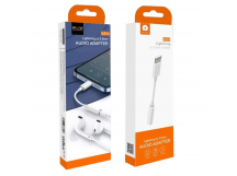 Адаптер Lightning - 3.5 jack WUW X210 (только музыка) Белый