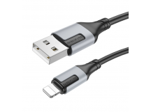 Кабель USB - Apple lightning Borofone BX101 Creator (повр. уп.) 100см 2,4A  (black) (237433)