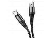 Кабель USB - Type-C Hoco X50 Excellent (повр. уп) 100см 3A  (black) (238248)