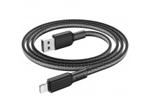 Кабель USB - Apple Lightning HOCO X69 "Jaeger" (2.4А, 100см) черно-белый