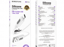 Кабель USB - Micro BOROFONE BX114 (белый) 1м