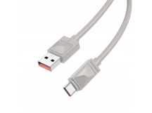 Кабель USB - TypeC BOROFONE BX109 5A (серый) 1м