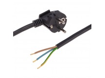 Шнур электрический с вилкой ПВС 3х1,5 мм2 1,5м (черный) Rexant