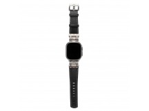 Ремешок - ApW40 экокожа Apple Watch 42/44/45/49 mm (black) (238269)