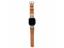 Ремешок - ApW40 экокожа Apple Watch 42/44/45/49 mm (brown) (238270)