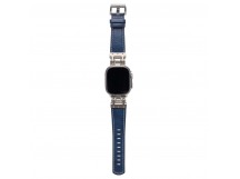 Ремешок - ApW40 экокожа Apple Watch 42/44/45/49 mm (dark blue) (238271)