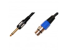 Шнур шт.6,3мм моно - гн.XLR  3,0м (шнур для подключения микрофона)