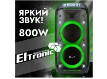 Колонка 08" (30-38 CRAZY BOX) динамик 2шт/8" черная ElTRONIC с TWS