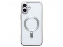 Чехол-накладка - SM027 SafeMag для "Apple iPhone 16 Plus" (silver) (235509)