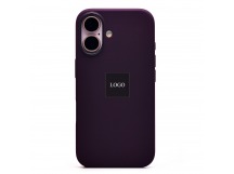 Чехол-накладка Silicone Case SafeMag с анимацией для "Apple iPhone 16" (purple) (235626)