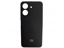 Чехол силиконовый Xiaomi Redmi 13/13C/Poco C65 Silicone Cover с лого черный