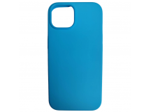 Чехол силиконовый iPhone 15 Silicone Cover Nano 2mm голубой