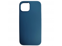 Чехол силиконовый iPhone 15 Silicone Cover Nano 2mm темно-синий