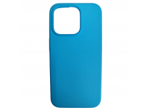 Чехол силиконовый iPhone 15 Pro Silicone Cover Nano 2mm голубой