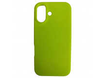 Чехол силиконовый iPhone 16 Silicone Cover Nano 2mm салатовый