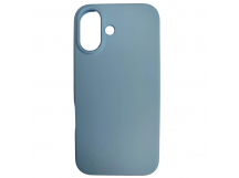 Чехол силиконовый iPhone 16 Silicone Cover Nano 2mm светло-голубой