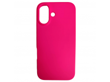 Чехол силиконовый iPhone 16 Silicone Cover Nano 2mm фуксия