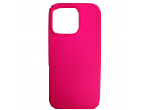 Чехол силиконовый iPhone 16 Pro Silicone Cover Nano 2mm фуксия