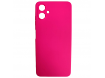 Чехол силиконовый Samsung A06 Silicone Cover без лого фуксия