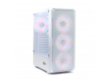 Корпус ATX Б_БП BaseTech eXtreme GFX-03 (USB3.0,Audio,TG,белый,4х120мм RGB)[BT-GFX-03W-MESH-4F-RGB], шт