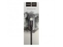 Кабель USB - Lightning RECRSI M24 (2m/текстиль) черный