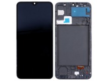 Дисплей для Samsung Galaxy A30s (A307F) модуль с рамкой Черный - (In-Cell)