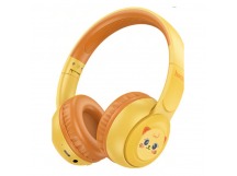 Накладные Bluetooth-наушники Hoco W60 детские (желтый)