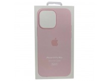 Чехол iPhone 14 Pro Max Silicone Case MagSafe OR с Анимацией Chalk Pink