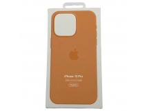 Чехол iPhone 15 Pro Silicone Case MagSafe OR с Анимацией Orange Sorbet