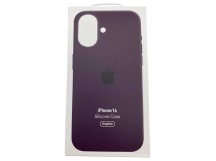 Чехол iPhone 16 Silicone Case MagSafe OR с Анимацией Plum