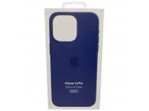 Чехол iPhone 16 Pro Silicone Case MagSafe OR с Анимацией Denim