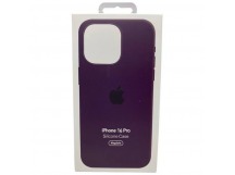 Чехол iPhone 16 Pro Silicone Case MagSafe OR с Анимацией Plum