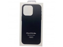 Чехол iPhone 16 Pro Max Silicone Case MagSafe OR с Анимацией Black